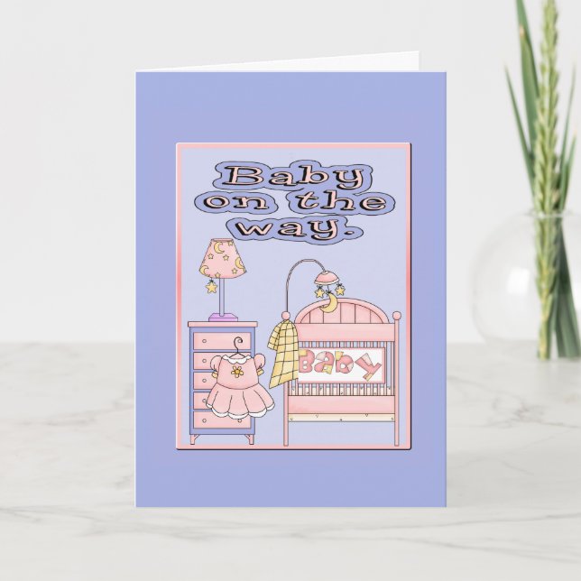 Baby på vägen inbjudan (Framsida)