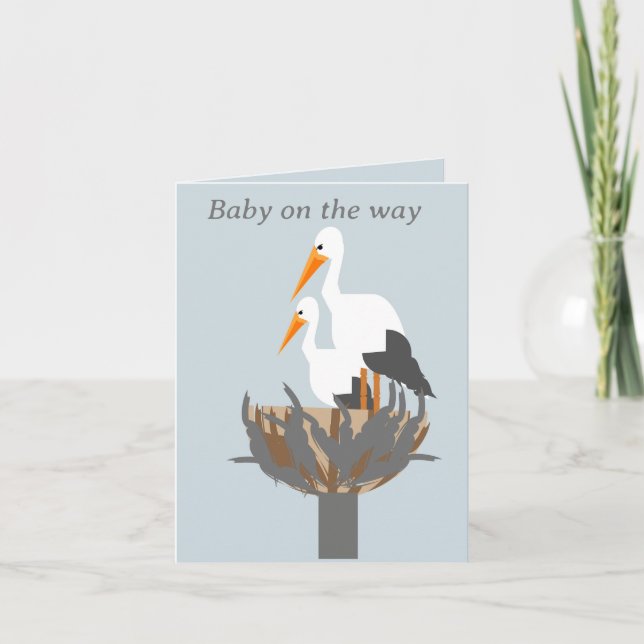 Baby på vägen kort (Framsida)