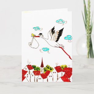 Baby på vägen kort