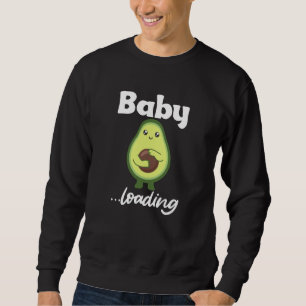 Baby-påfyllning, fyndig gravid avokado Mamma Lång Ärmad Tröja