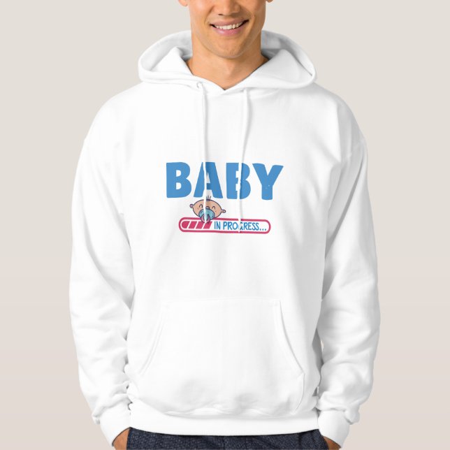 Baby pågår hoodie (Framsida)