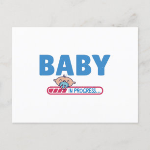 Baby pågår vykort