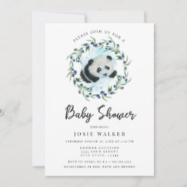 Baby Panda, babyskor Inbjudningar