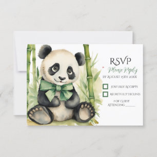 Baby Panda Bear Baby Shower OSA Kort