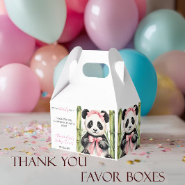 Baby Panda Bear Barly Wait Girls Baby Shower Presentaskar
