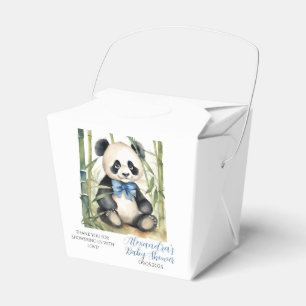 Baby Panda Bear Boy Baby Shower Presentaskar
