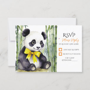 Baby Panda Bear Gender Neutral Baby Shower OSA Kort