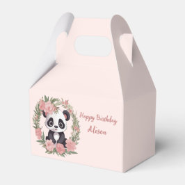 Baby Panda Bear med blommor Presentaskar