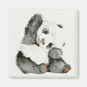 Baby Panda Cute och Hårig Magnet