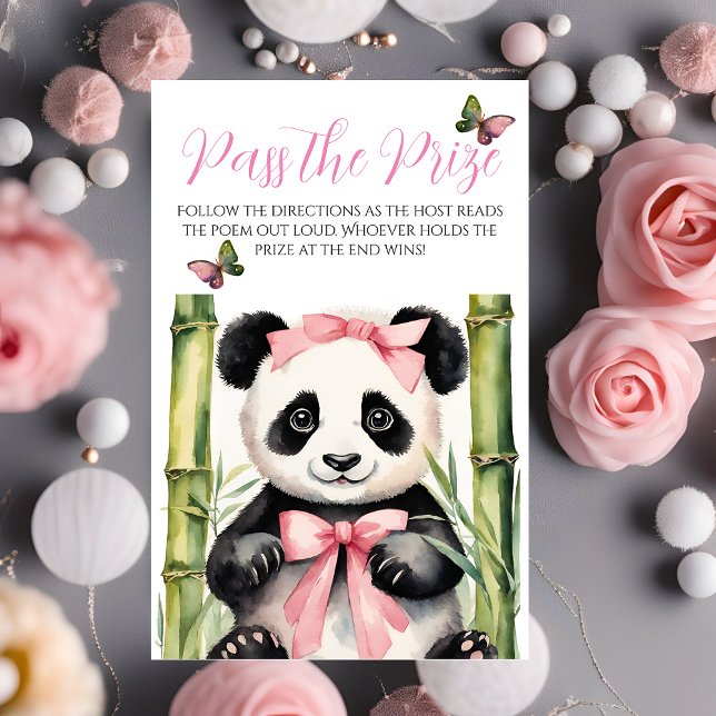 Baby Panda Girl Baby Shower Passar prismatchen (Skapare uppladdad)