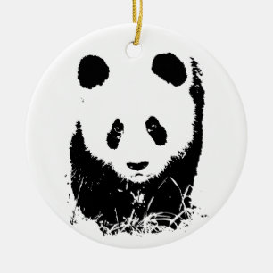 Baby Panda Julgransprydnad Keramik