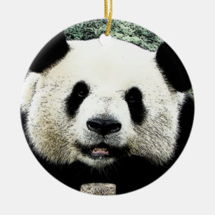 Baby Panda Julgransprydnad Keramik