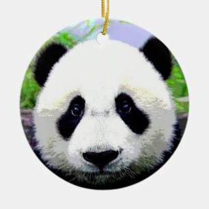 Baby Panda Julgransprydnad Keramik
