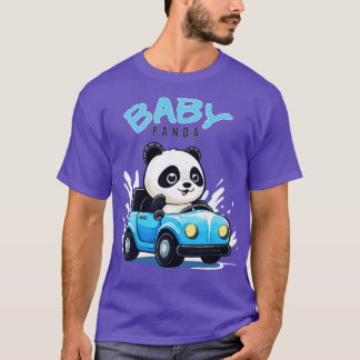Baby Panda kör bil T Shirt