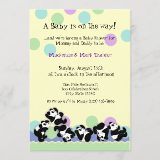Baby Panda Mania Inbjudningar