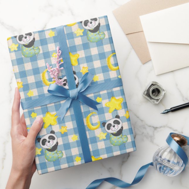 Baby Panda med Måne och Stars Presentpapper (Gifting)
