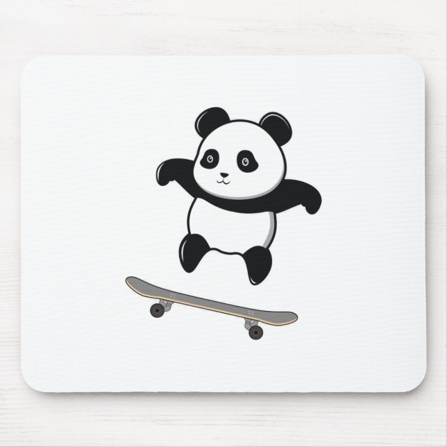 Baby Panda Skateboard Musmatta (Framsidan)