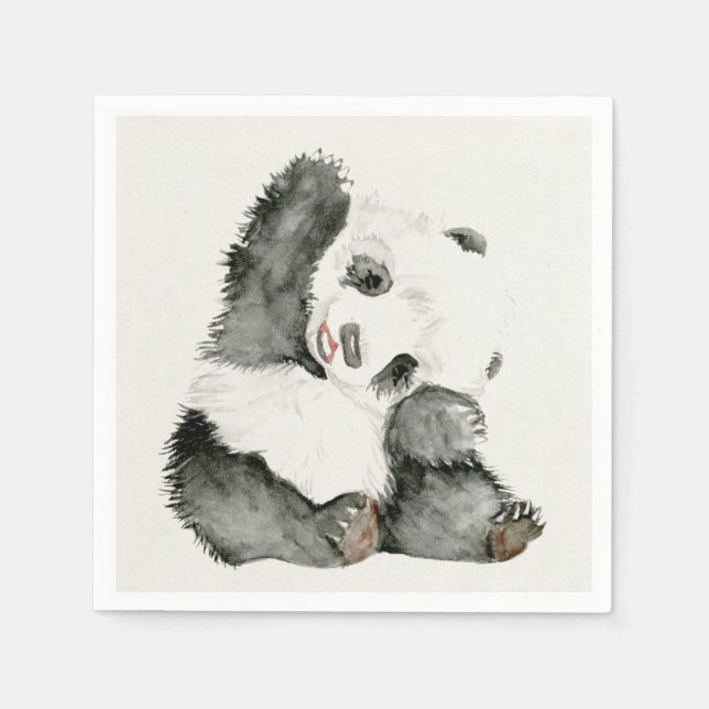 Baby Panda | Styrning och Hårig Pappersservett (Framsidan)