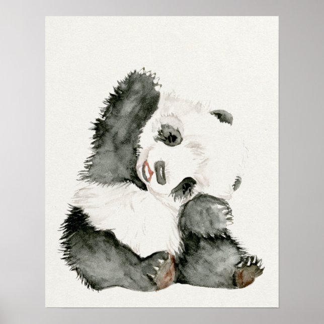 Baby Panda | Styrning och Hårig Poster (Framsidan)
