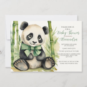 Baby Panda Unisex Barly Wait Baby Shower Inbjudningar