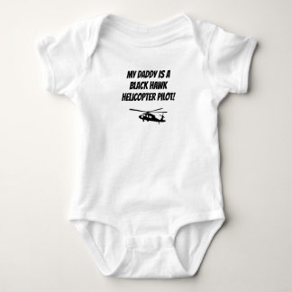 Baby pappa Black Hawk Helicopter Pilot Militär T Shirt