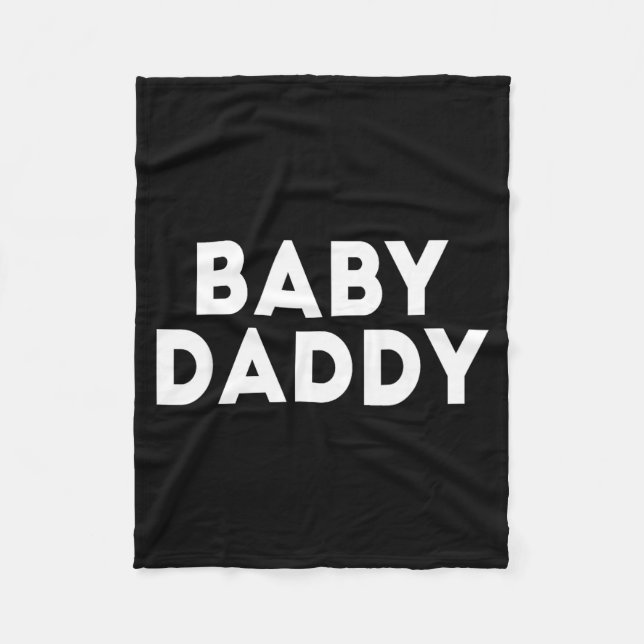 Baby Pappa Rolig Ny &amp; Blivande Pappor Fars Dag Fleecefilt (Framsidan)