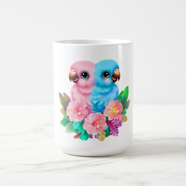 Baby Parrot-Twillingar Kaffemugg (Center)
