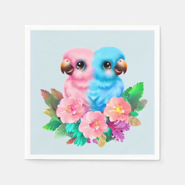 Baby Parrot-Twillingar Pappersservett (Framsidan)