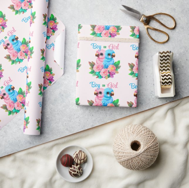 Baby Parrot-Twillingar Presentpapper (Hantverk)