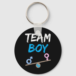 Baby Party Gender Reveal Party Team Boy Funny Gend Nyckelring