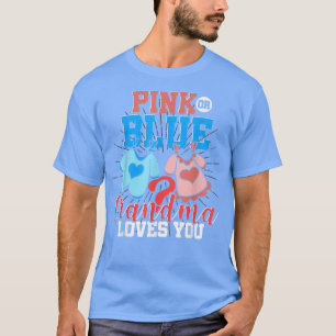 Baby Party Grandma Gender Reveal Party Granny Gend T Shirt