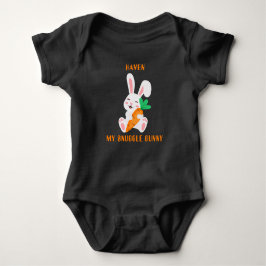Baby Påsk Kudd Bunny Kroppsoverall  T Shirt
