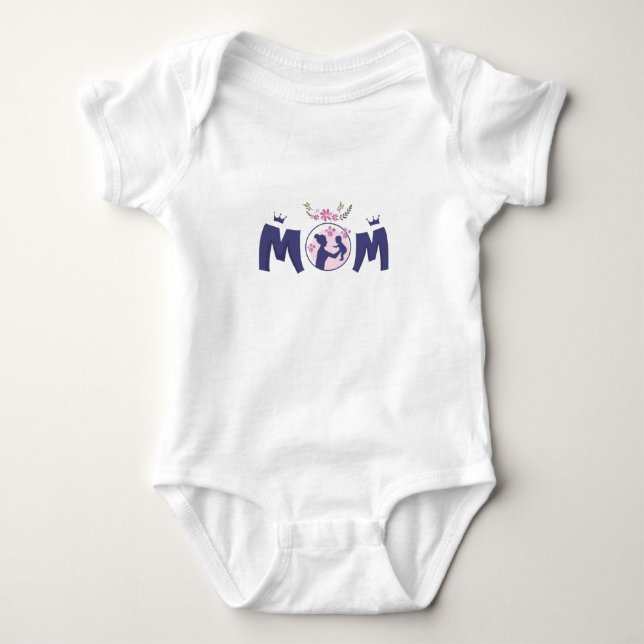 Baby passformad overall  t shirt (Framsida)