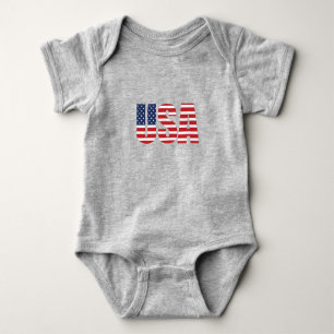 Baby Patriotic USA Baby Bodykostym T Shirt