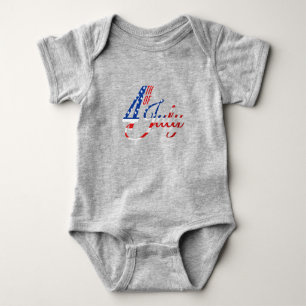 Baby Patriotic USA Baby Bodykostym T Shirt