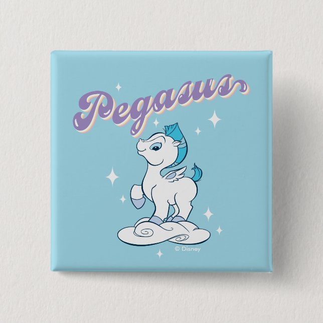 Baby Pegasus Button Knapp (Framsida)