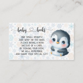 Baby Penguin Baby Shower I Birthday Tilläggskort