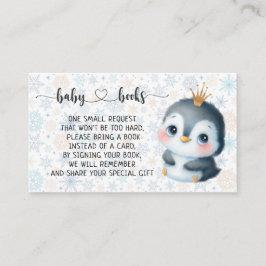 Baby Penguin Baby Shower I Birthday Tilläggskort