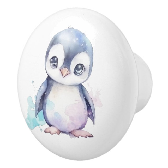 Baby Penguin Ceramic Knob Knopp (Höger)