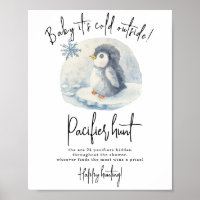 Baby Penguin - jakt på babydusch i Nappar