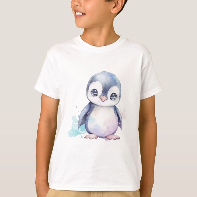 Baby Penguin Kid T-Shirt (Framsida)