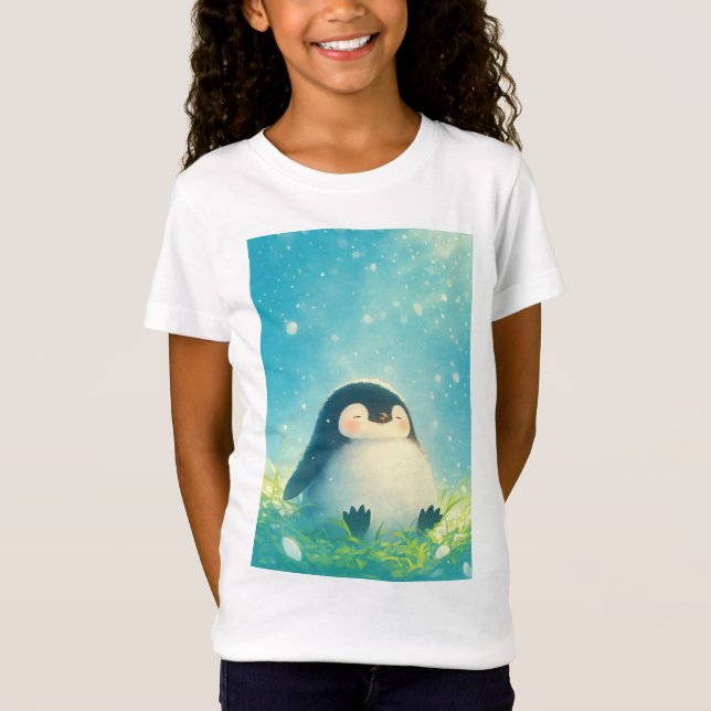 Baby Penguin-kylning T Shirt (Framsida)