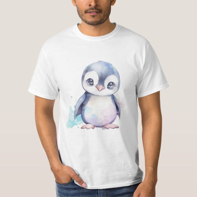 Baby Penguin Manar basvit T-shirt (Framsida)