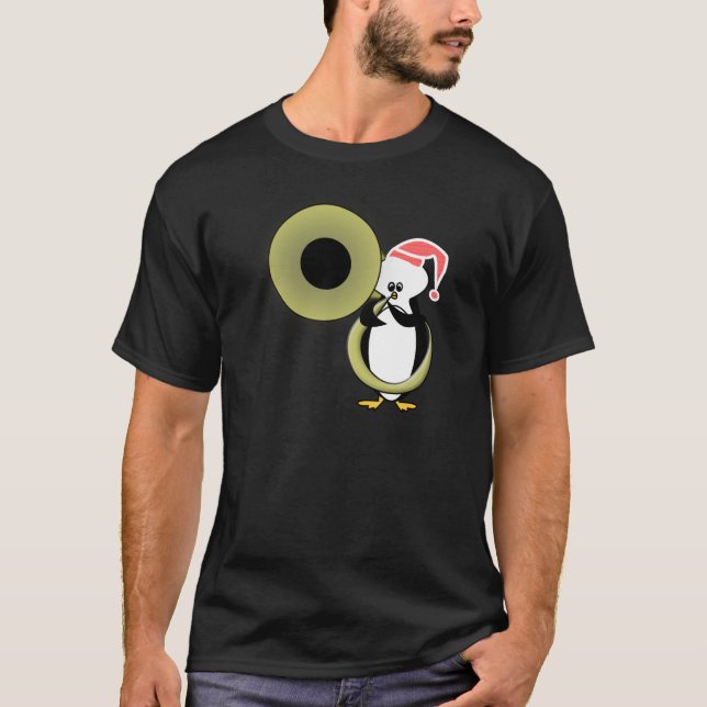 Baby Penguin med Tuba Tee (Framsida)