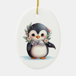 Baby Penguin Ornament - Cute Winter Helgdag