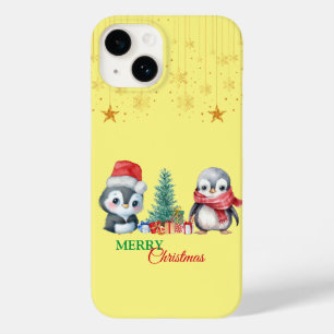 Baby Penguin Santa Red Grönt God jul Party