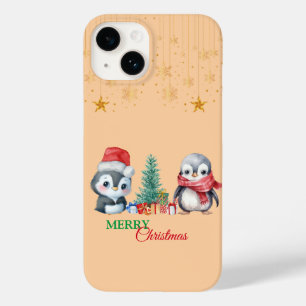 Baby Penguin Santa Red Grönt God jul Party