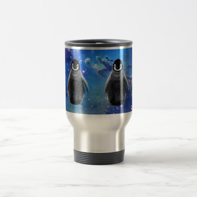 BABY PENGUIN & STARS Wildlife Supporter Coffee Mug Resemugg (Center)