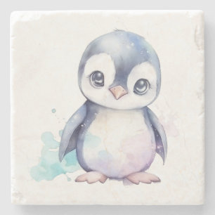 Baby Penguin Stone Underlägg