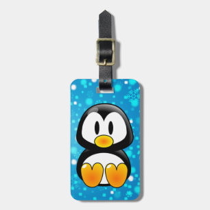 baby penguin tux bagagetagg bagagebricka